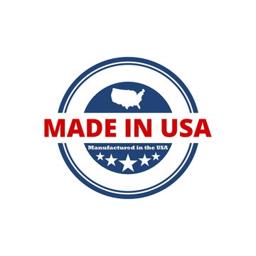Made in the USA symbol logo button icon
