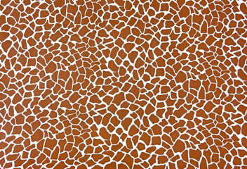 Brown giraffe pattern and texture background - obrazy, fototapety, plakaty