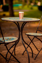 coffee in a disposable cup