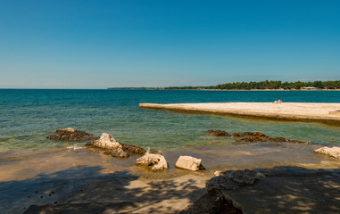 Croatia, Umag beach in summer time 