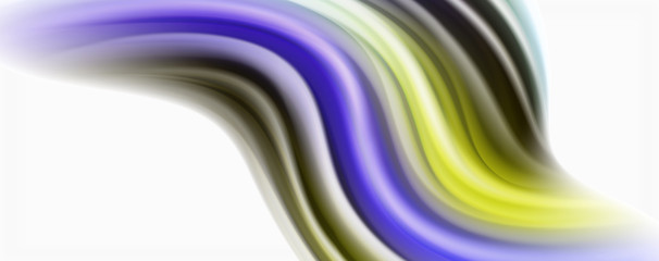 Glossy colorful liquid waves abstract background,, modern techno lines