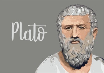 Plato portrait - obrazy, fototapety, plakaty