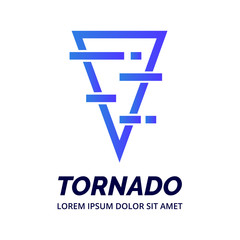 Tornado logo design template