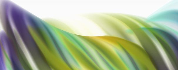 Fototapeta premium Color flowing waves, liquid conceptual abstract background