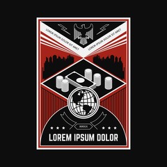 PROPAGANDA POSTER BACKGROUND