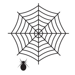 spider web icon on white background. flat style. spider web and spider icon for your web site design, logo, app, UI. spider web symbol. spider web and spider sign.
