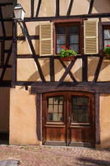 Typisches Fachwerkhaus im Elsass/Frankreich