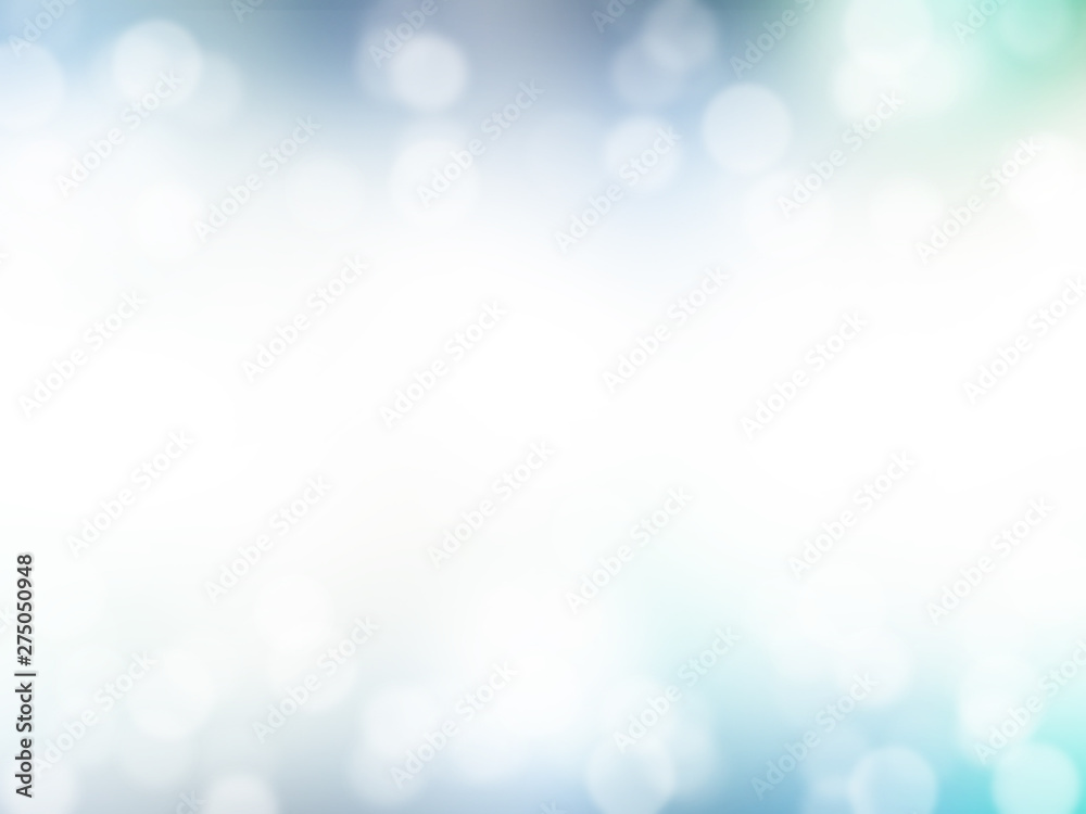 Canvas Prints lights on blue gradient background, abstract bokeh design