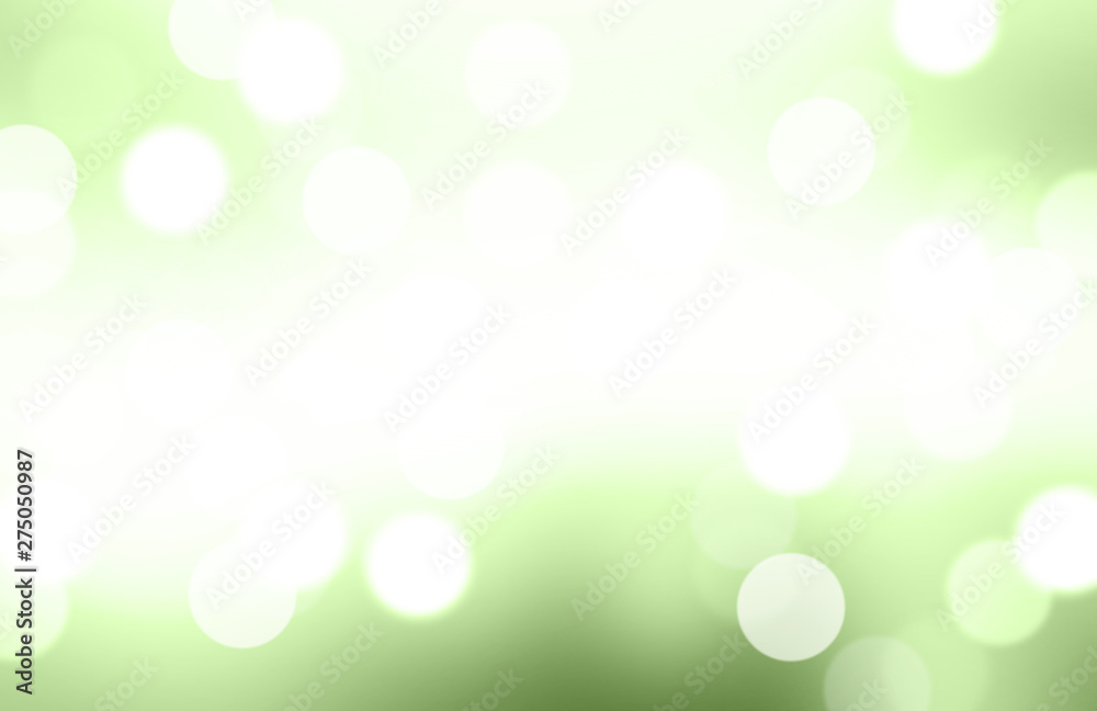 Wall mural blurred light green gradient bokeh abstract background