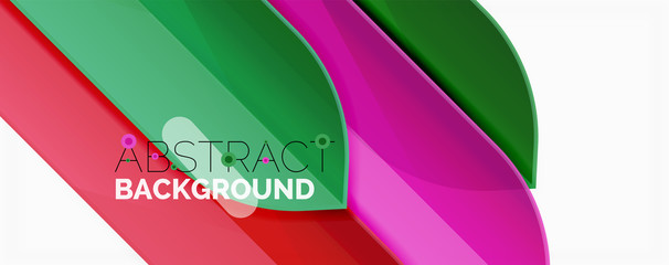 Abstract color lines dynamic background, modern material design style