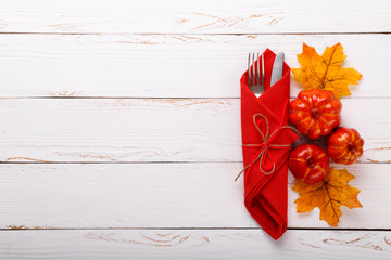 Autumn table setting