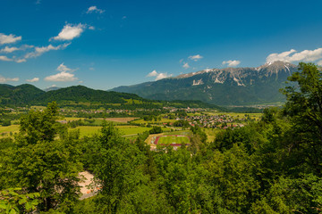 Trig-lav mountain view in Lake Bled Slovenia