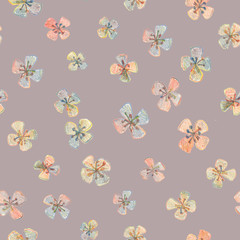 Apple tree flowers seamless pattern. Background for fabrics, textiles, paper, wallpaper, web pages, wedding invitations. Vintage style. Floral ornament.