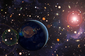 Dramatic view, earth. The elements of this image furnished by NASA.