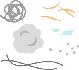 埃や塵などのゴミ