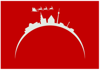 city skyline of Stuttgart in Germany