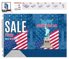 template for print independence day of america