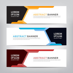abstract banner template, vector illustration