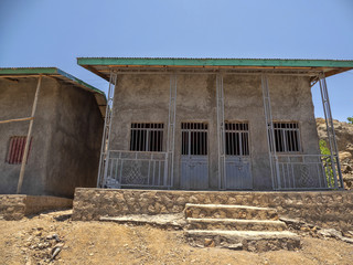The Muslim House, the number of wives is equal to the number of doors, Amhara Province, Ethiopia.