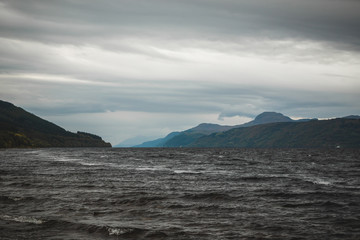 Fototapeta na wymiar Shores of Loch Ness in Scotland