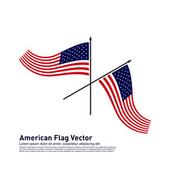 American Flag Vector illustration Design Template. Icon Symbol