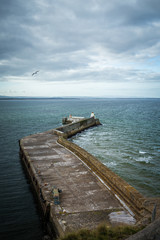 Fototapeta premium Coastline in Burghead village.