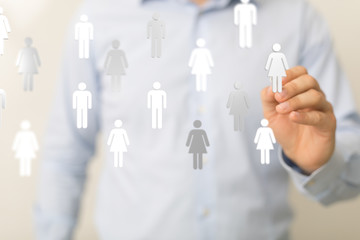 Unity and teamwork concept