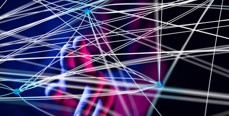 internet security and data protection concept.