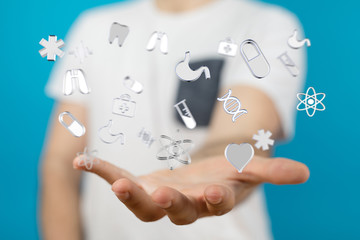 Health Insurance Concept - digital interface