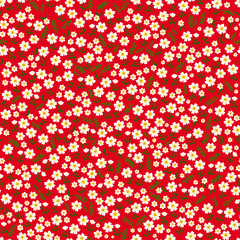 Beautiful seamless ditsy pattern with little flowers vector