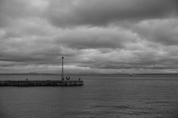lighthouse at sunset