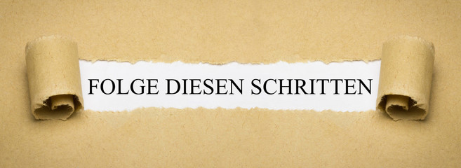 Folge diesen Schritten