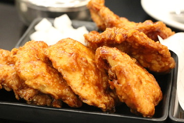 Deep fried chicken in Korean style