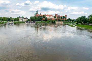 Obraz premium Wawel castle in Krakow, Poland, Europe.