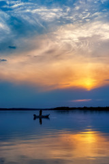 Beautiful lake Mietkow in Southern Poland near Wroclaw