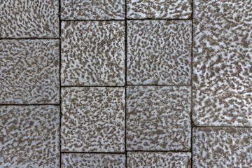 Concrete tile texture. City pavement background. Abstract stone brick pattern. Street sidewalk texture.