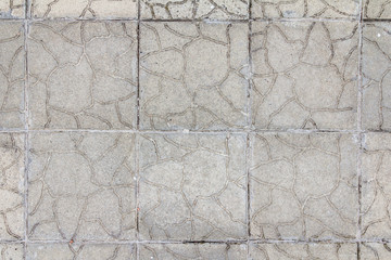 Concrete tile texture. City pavement background. Abstract stone brick pattern. Street sidewalk texture.