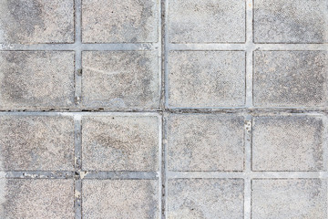 Concrete tile texture. City pavement background. Abstract stone brick pattern. Street sidewalk texture.