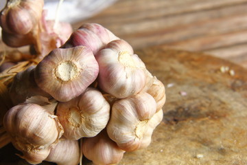 Spicy cooking ingredient garlic for thai food