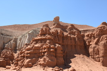 landscape on the Goblin state park in the united states of america