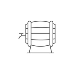 Wine, barrel icon. Element of Paris icon. Thin line icon for website design and development, app development