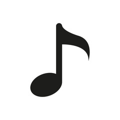 Icon of music. Vector illustration