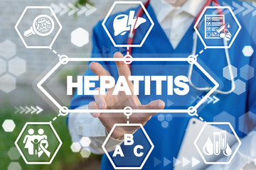 Hepatitis A B С Liver Disease Healthcare concept. Hepatitis Cure and Research.