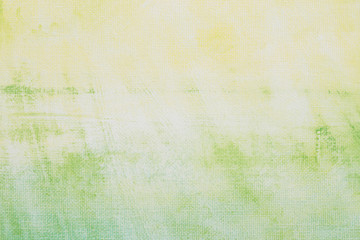 yellow and green background texture painted on artistic canvas
