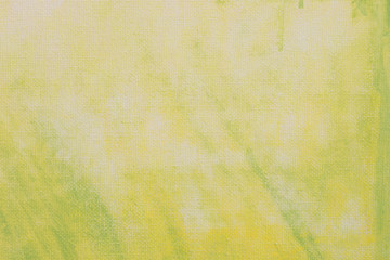 yellow and green background texture painted on artistic canvas