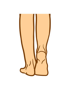 füße beine laufen gehen hübsch schön sexy frau weiblich barfuß nackt spazieren wandern comic cartoon clipart design