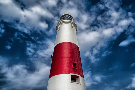 The iconic lighthouse at Portland Bill in Dorset