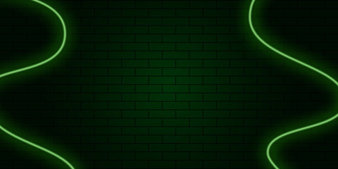 neon abstract line green background