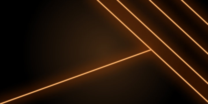 Neon Abstract Line Orange Background