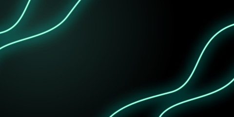 neon abstract line green background